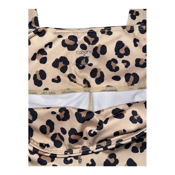 Cabana PLUS SIZE CHEETAH PRINT FULL Length Leggings SIZE 1X - Picture 3 of 4